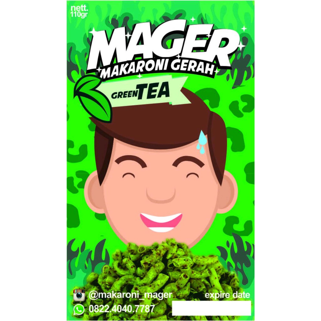 

Langsung Order makaroni mager rasa green tea edisi grosir