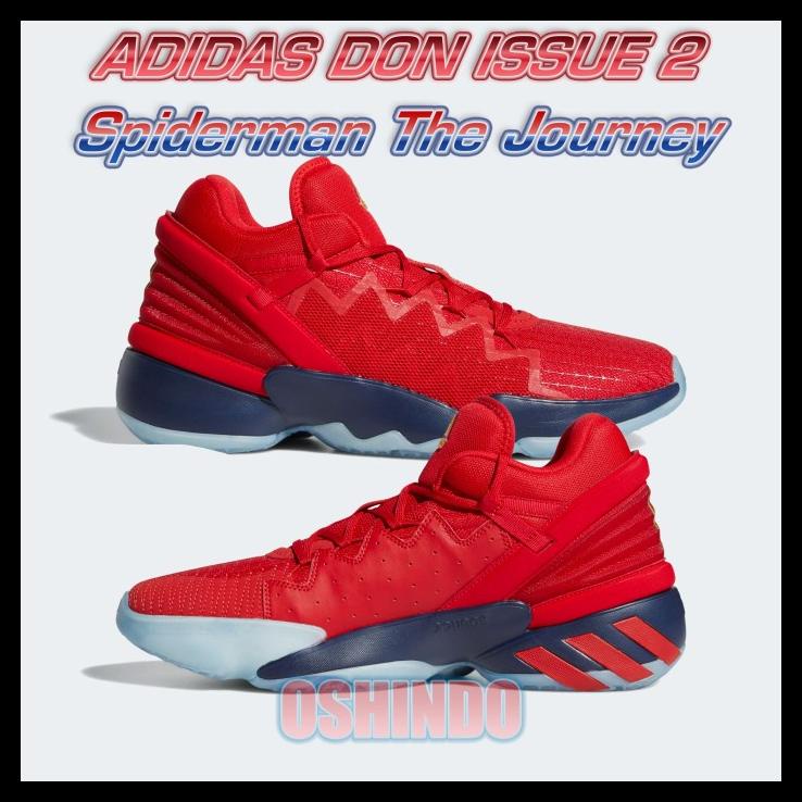 Sepatu Basket Adidas Donovan Mitchell Don Issue 2 Marvell Spiderman