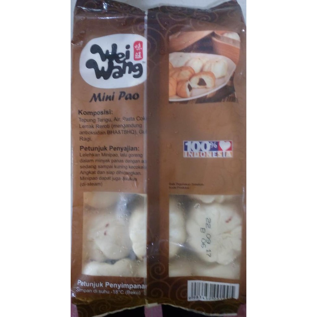 

Weiwang Minipao 23Pcs (Coklat/Ayam/Kacang Hijau/Kacang Merah)