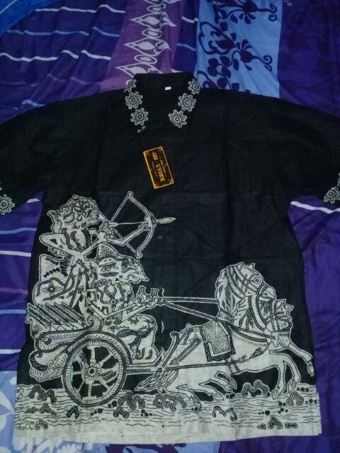 Bswart Batik Hrb026 Kenongo Hem Pendek Padi Pekalongan M L Xl Batik Pria Murah Modern Grosir