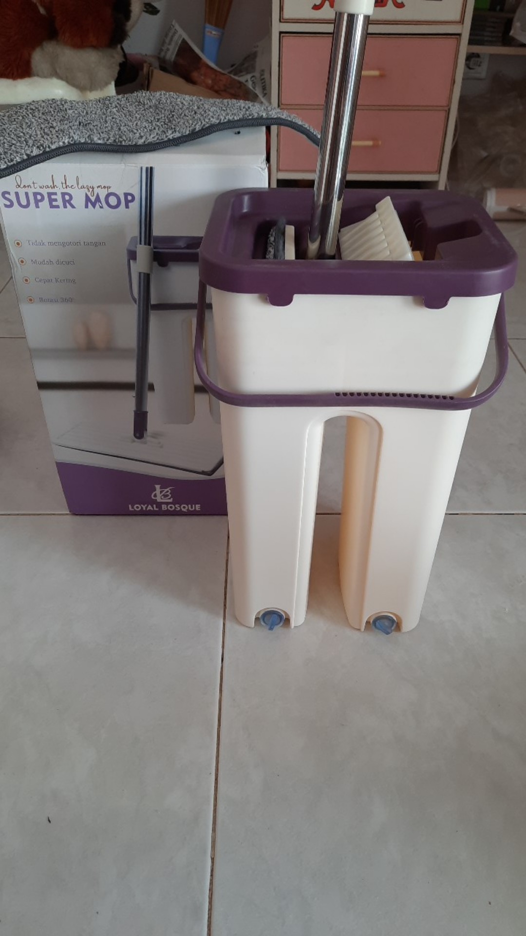 Cod Alat Pel Praktis Ultra Mop Bentuk Persegi Panjang 21cm X 20cm