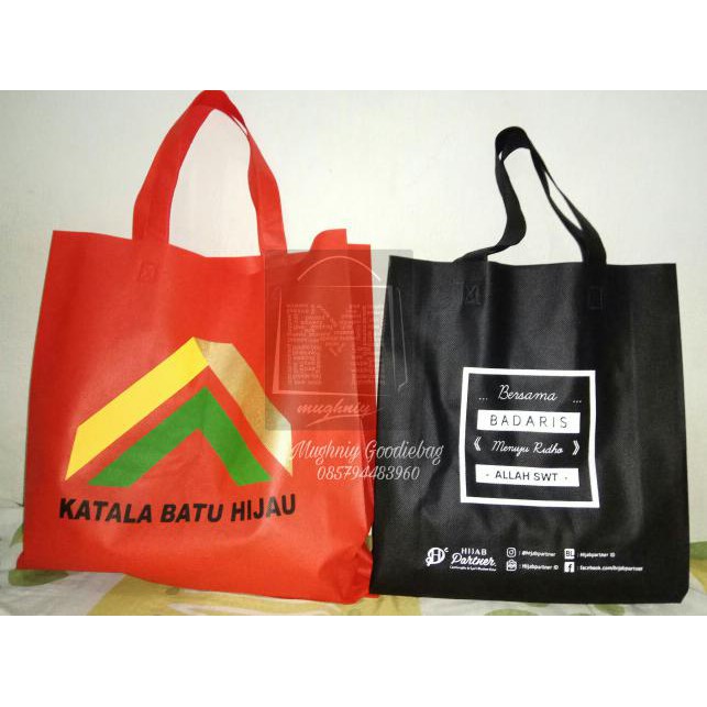 

Tas Spunbond/Goodiebag disablon nama/event