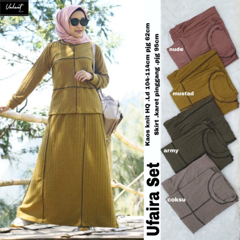 24.9 Ufaira set/set blouse+skirt by Valent