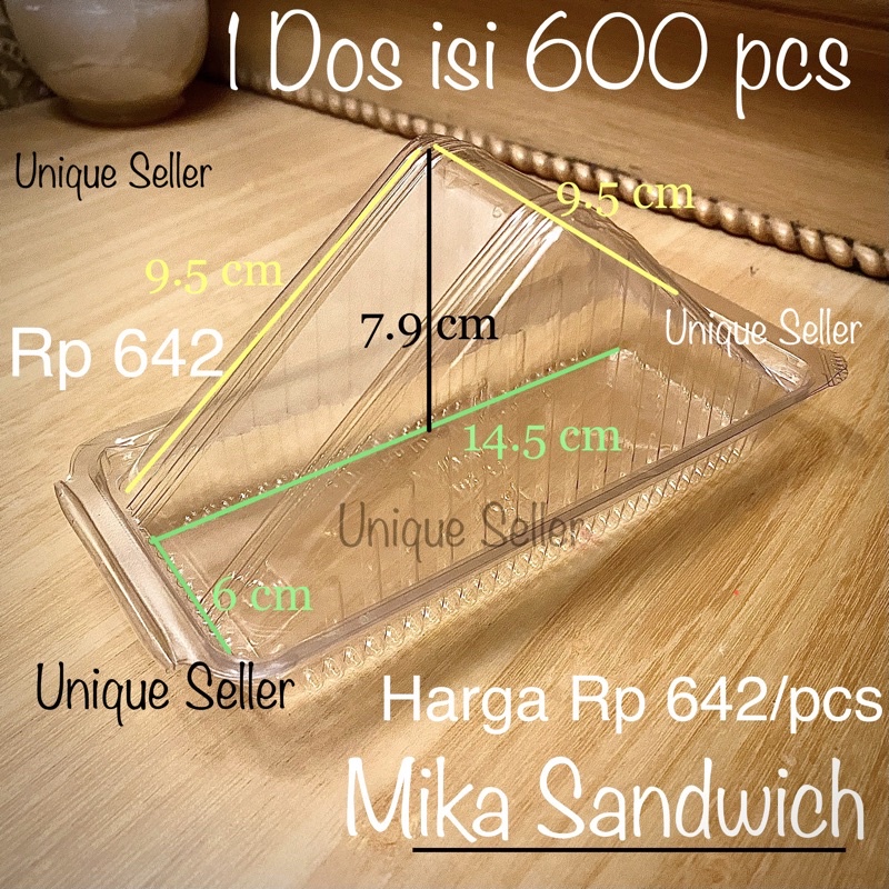 [1 Dus] Mika Sandwich Segitiga - PB33 ISI 600 PCS