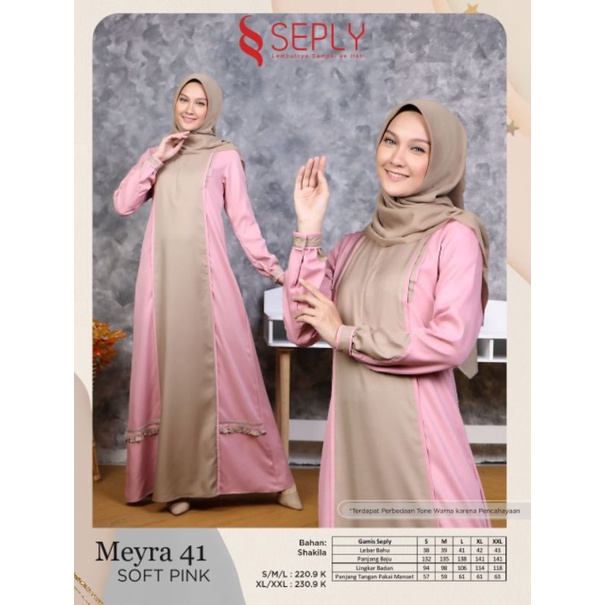 MEYRA 41 SOFT PINK | GAMIS BY SEPLY TERBARU 2022 | GAMIS SIMPLE TERLARIS TERMURAH
