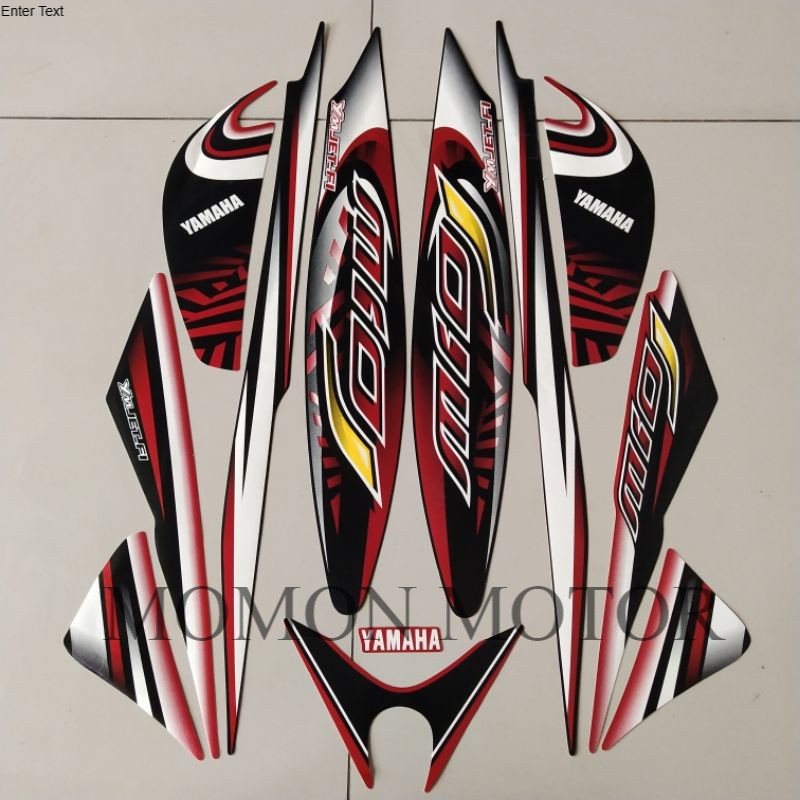 striping yamaha mio j mioj sporty 2012 sporty hitam merah list standar berkualitas