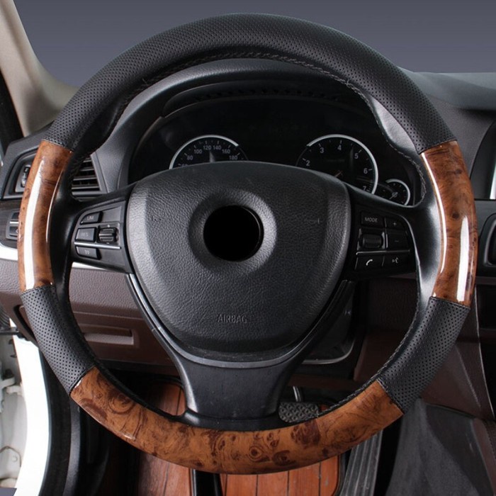 Sarung stir Cover setir Gentleman Design &amp; Premium Quality Kayu Wood