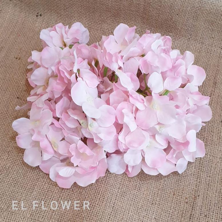 Hortensia Hydrangea 5 Bunch Bunga Artificial Dekorasi Backdrop