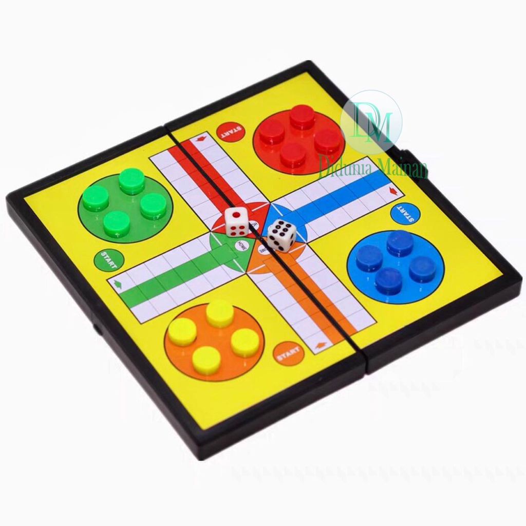 mainan ludo magnet edukasi anak laki laki perempuan papan catur board game set magnetic chess