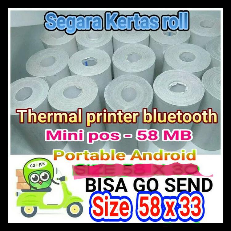 

Kertas Kasir Thermal Size 58 X 35 Printer Bluetooth Android Cuci Gudang