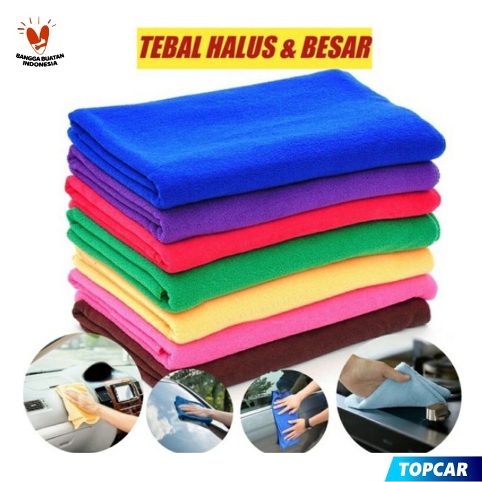 Microfiber Honaga 40 x 40 cm  Bahan Tebal Body Mobil Motor Cat Lemut