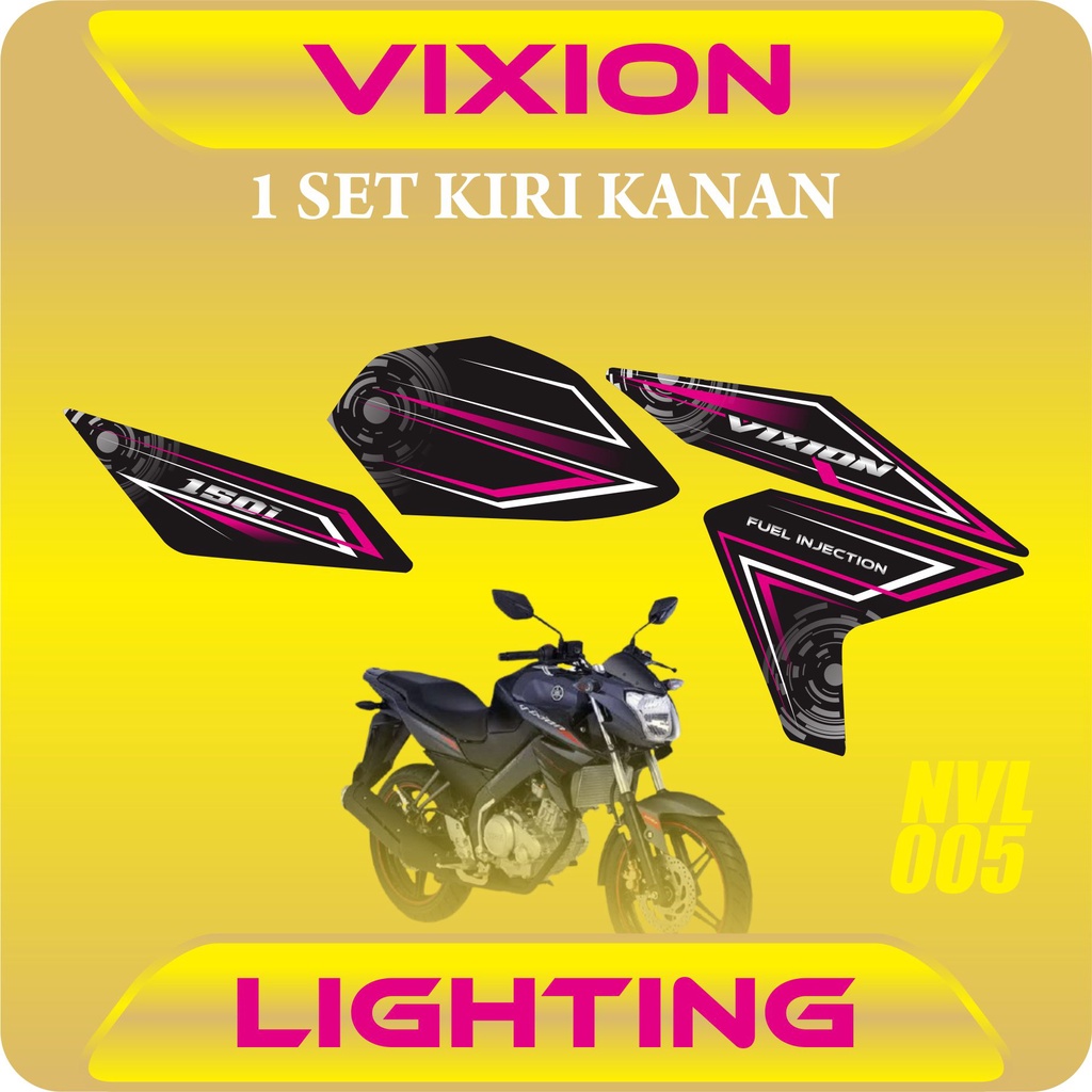 COD LIS STIKER NVL / STRIPING LIS VARIASI VIXION NVL / VIXION NEW LIGHTING 2014 / STRIPING YAMAHA VI