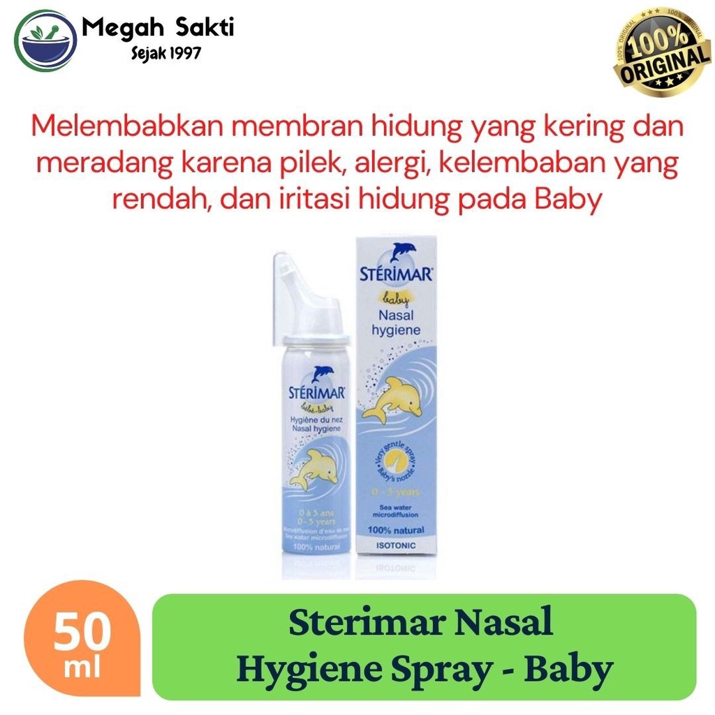 Jual Sterimar Baby Nasal Spray 50ml Mengencerkan Lendir pada Hidung