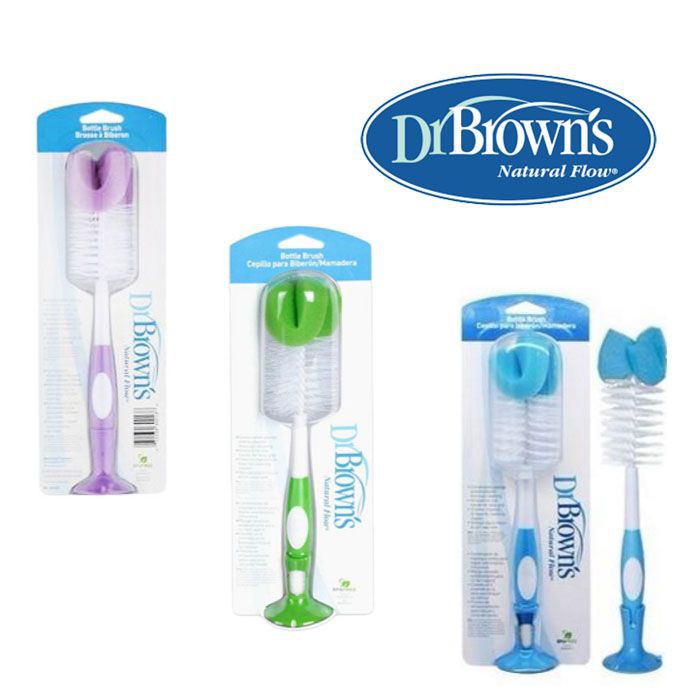 Sikat Botol Susu Bayi Dr Brown`s Botol Brush Colours AC023