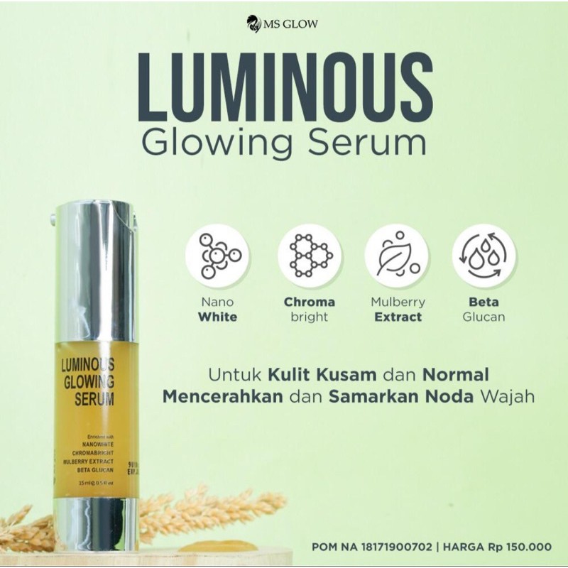 Ms glow serum luminous whitening original member asli