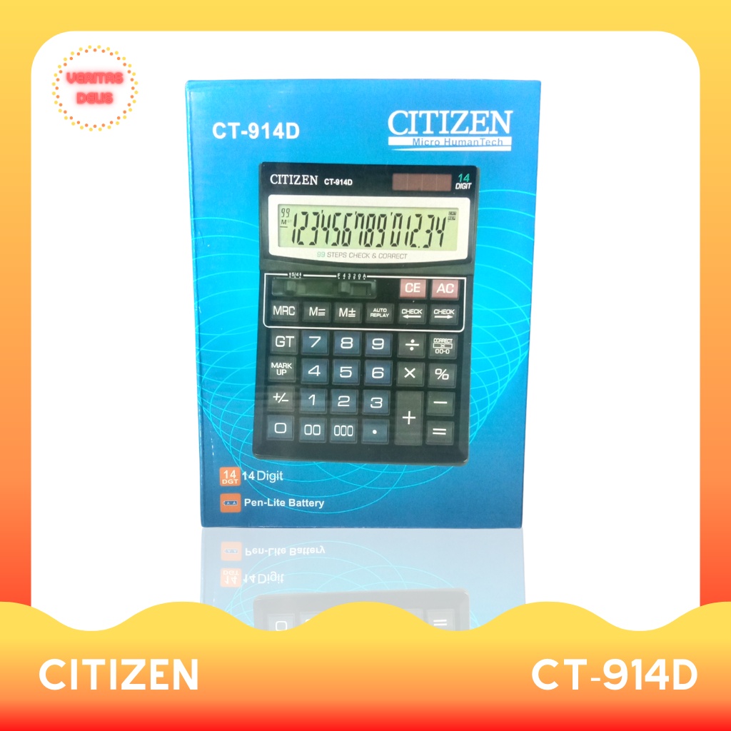 

Kalkulator Citizen CT-914D (Gratis 2 buah baterai cadangan)