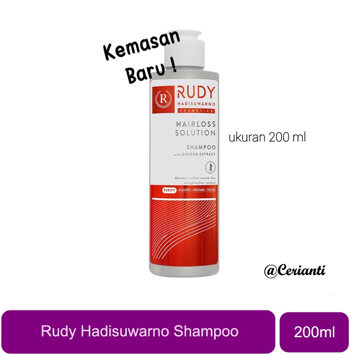 RUDY HADISUWARNO HAIR LOSS DEFENSE SHAMPOO SHAMPO GINSENG 200ML_Cerianti