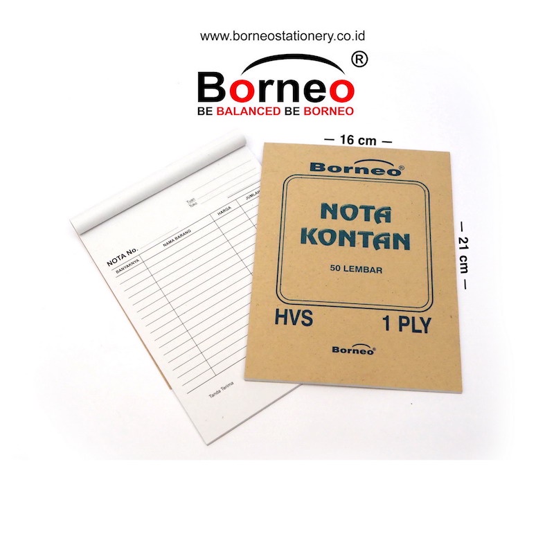 

NOTA K-1 BORNEO - NTOB0002 / NOTA KONTAN BORNEO 1PLY