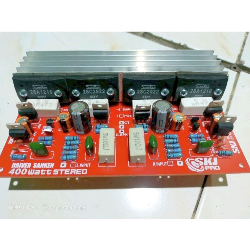 kit power 400waat stereo plus final sanken/thosiba