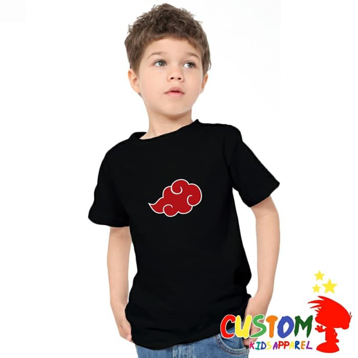 Baju Kaos Anak Anak Akatsuki Naruto made by Custom Kids