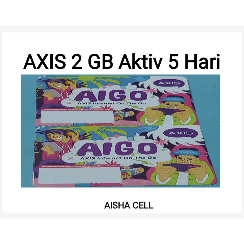 Voucher Data Axis AIGO 2 GB 5 hari