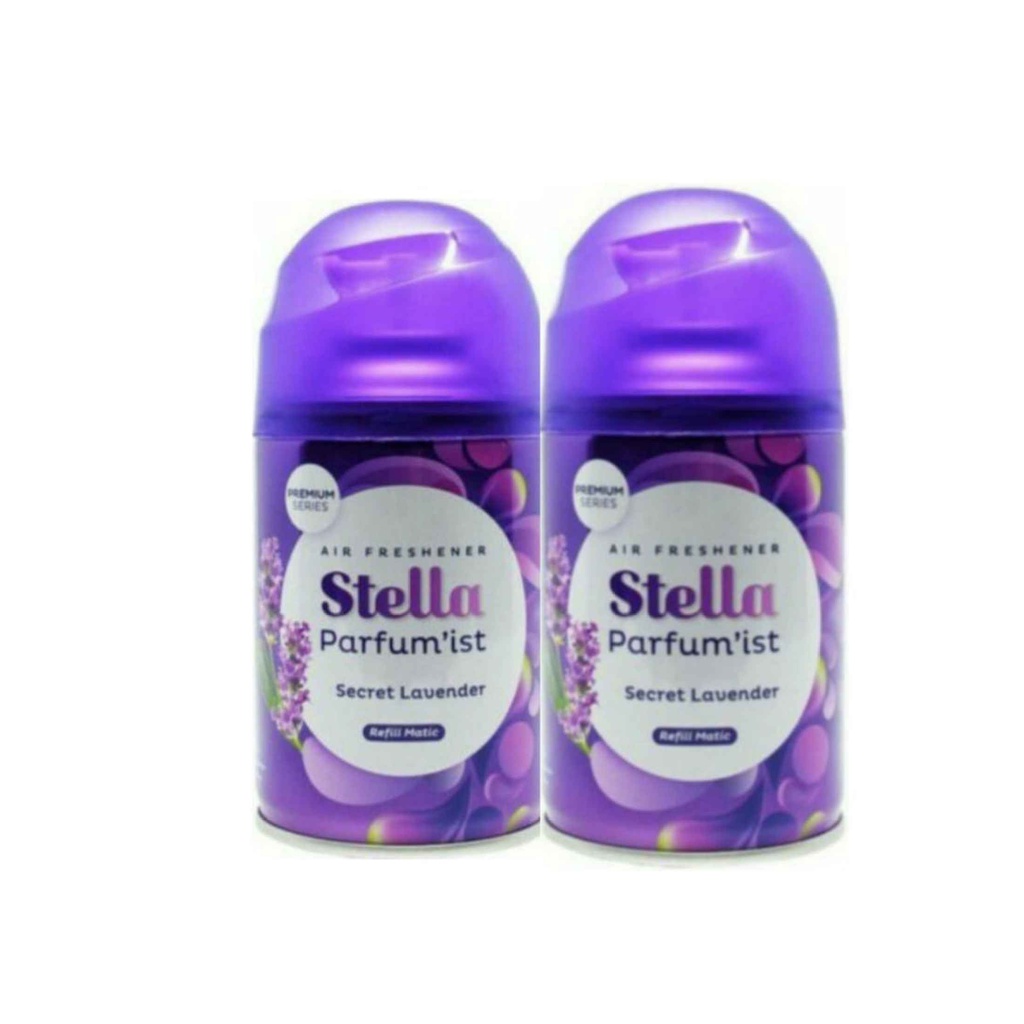 Stella Matic LAVENDER Refil Premium Paket [ISI 2] I Pengharum Ruangan I Isi Ulang Otomatis