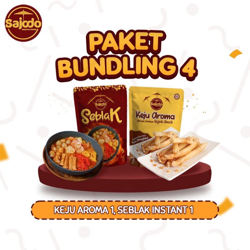 

paket bundling 4 seblak instant 1pcs keju aroma 1pcs