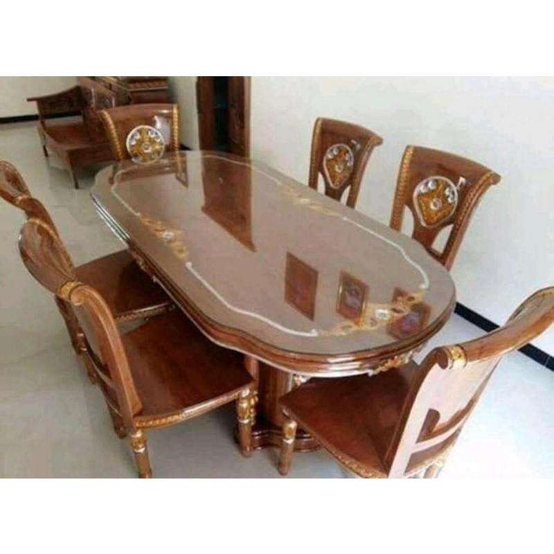 KURSI MAKAN SALINA JATI JEPARA KURSI MAKAN SALINA BLOK JATI KURSI MAKAN SALINA K6 KURSI MAKAN JATI K