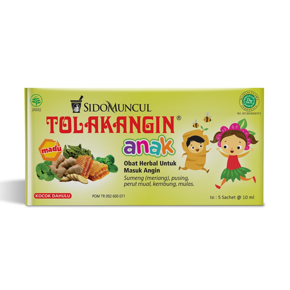 Tolak Angin Anak Cair Dus 3x5's Herbal- Masuk Angin Daya Tahan Tubuh