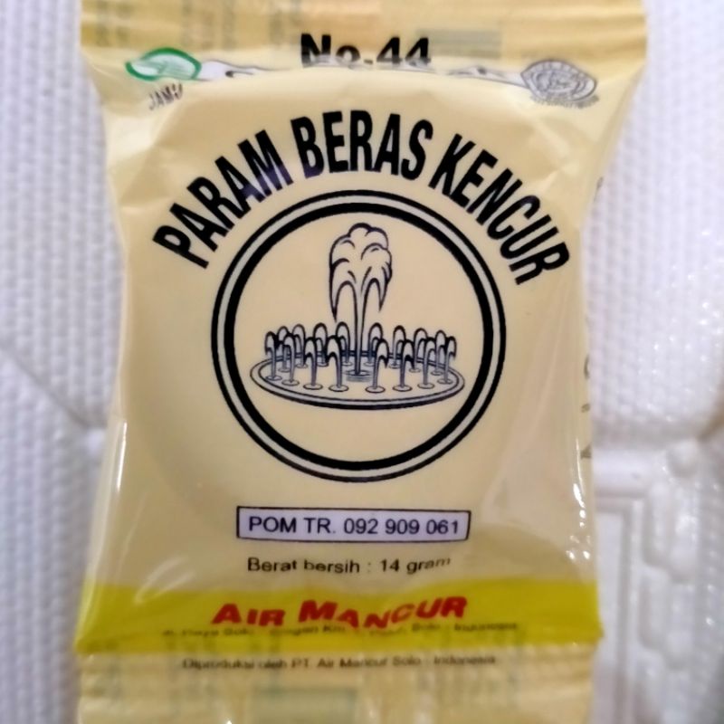 

PARAM BERAS KENCUR AIR MANCUR OBAT LUAR / PEGAL LINU [ 1SACHET / 1 BUNGKUS ]