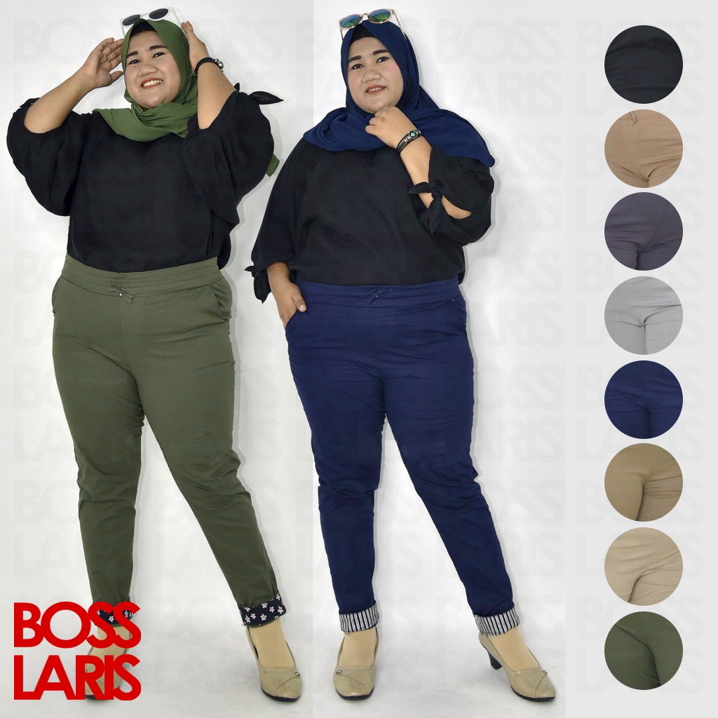 Bosslaris Celana Panjang Mambo Pants Jumbo Stik Balik Bahan Katun Street Premium Celana Murah