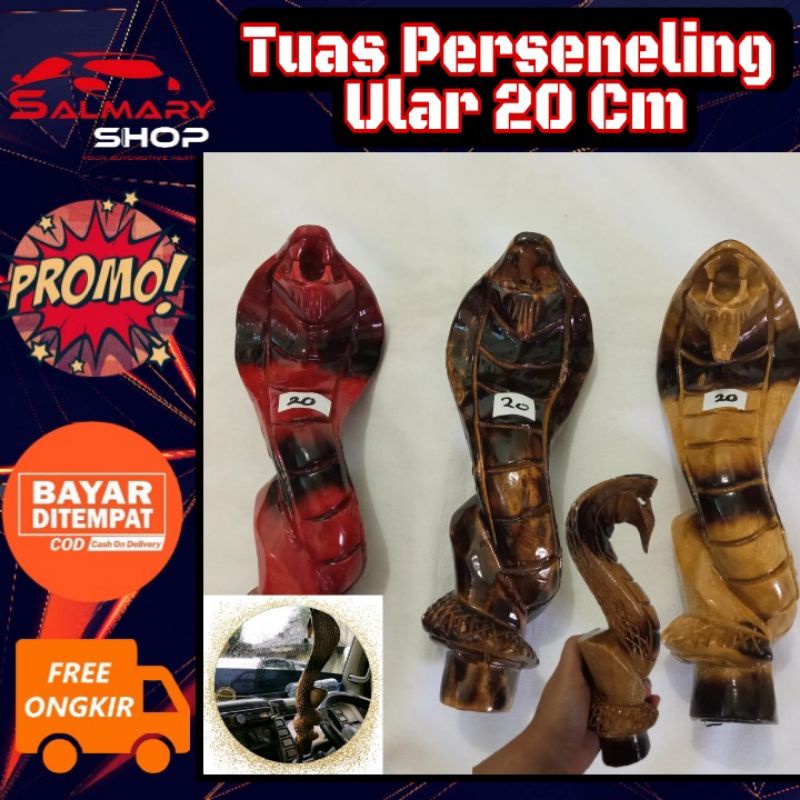 Tuas Persneling Tongkat Perseneling Perseneleng Motif Ular Kobra 20cm Shif Knob Knob Mobil Truk Bis 