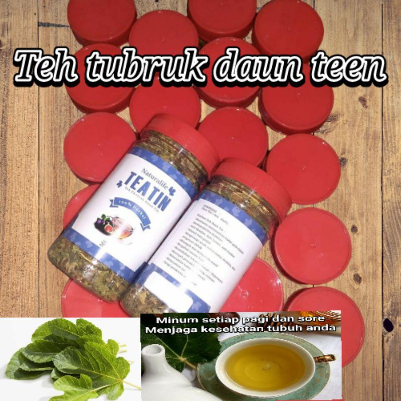 

teh tubruk daun teen alami herbal dari daun tin pilihan kemasan botol100gr