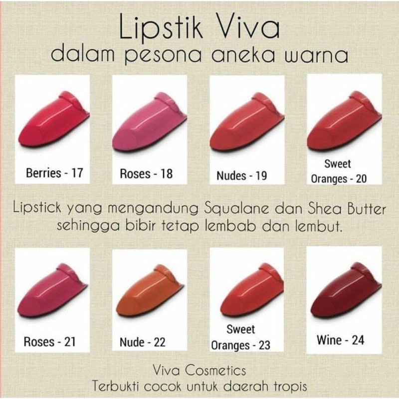 VIVA LIPSTICK 3,8 gr