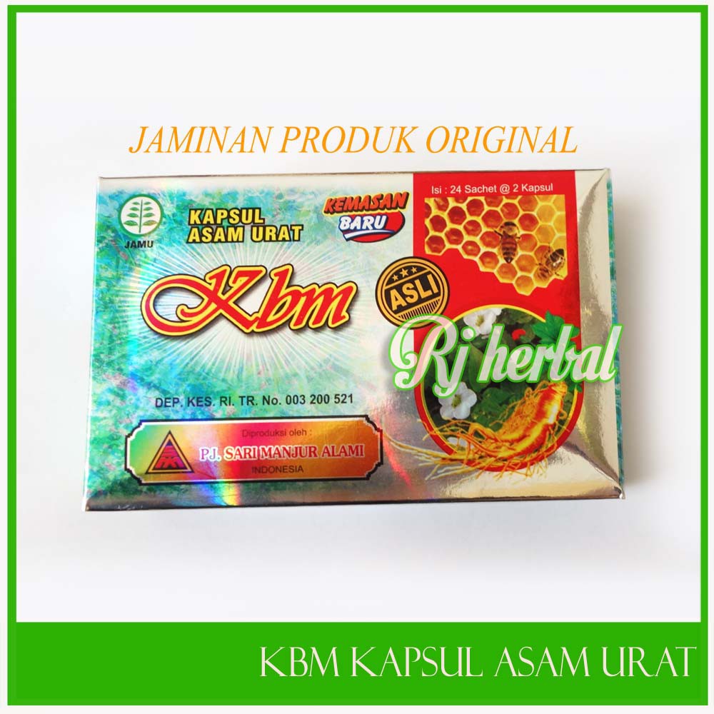 Kapsul KBM Asam Urat Box Hijau ORIGINAL