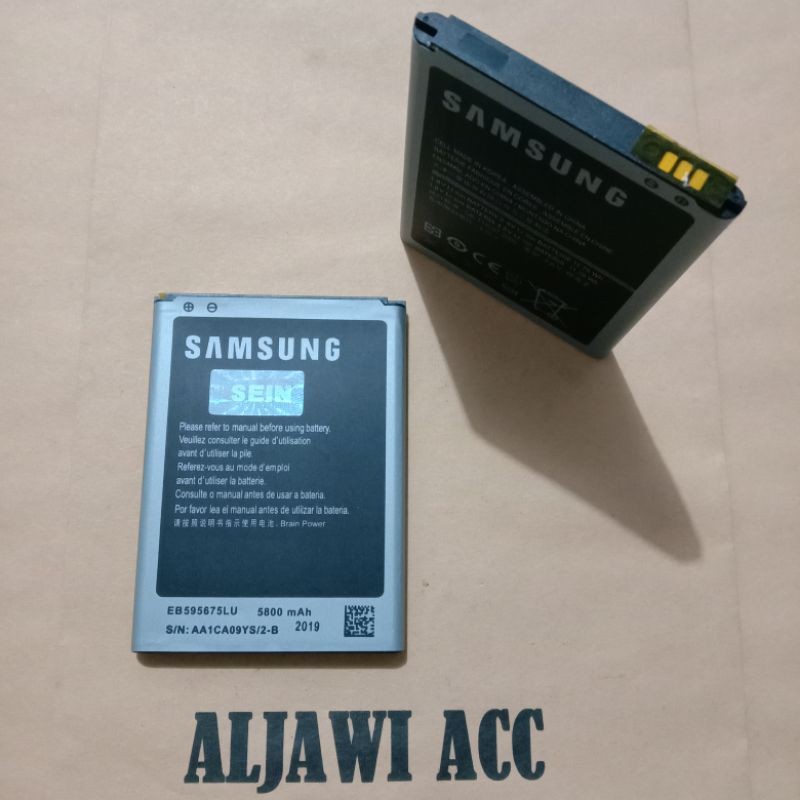 Batre Batere Baterai Battery Samsung Note 2 EB595675LU Original Battery Hp