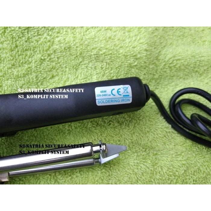 Tweezer Solder cabang 2 Mata Double Jepit IC SMD LED Dobel