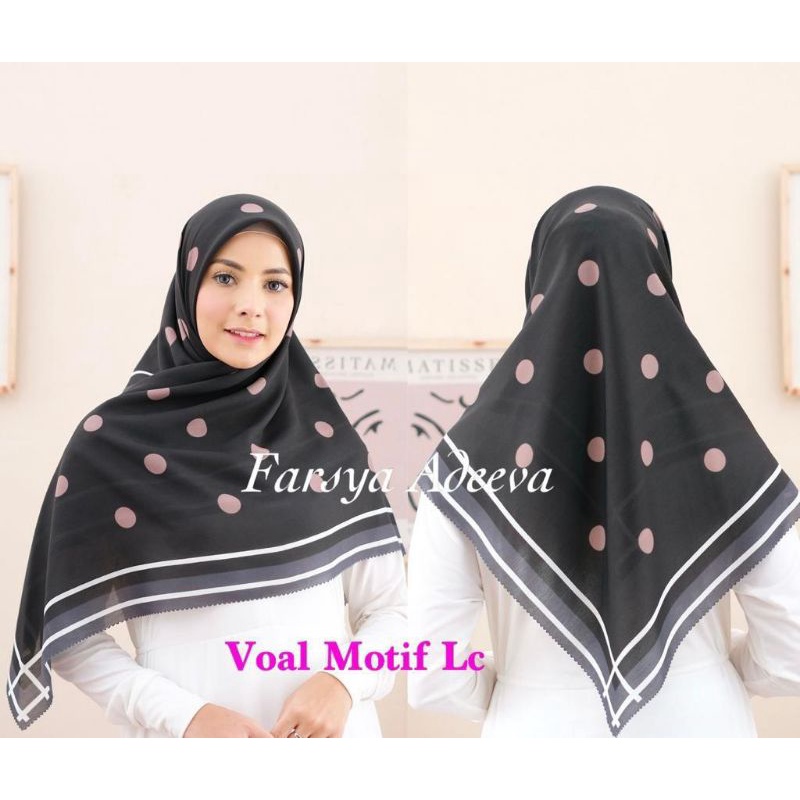 Jilbab Adeeva Denay Motif Koran Segiempat Voal Premium 30+ Motif-2