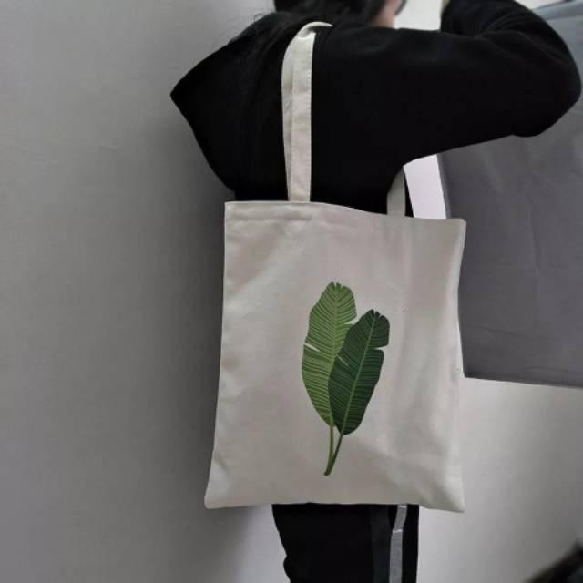 FINOM GINA - Tote Bag Wanita Korean Style Green Leaf