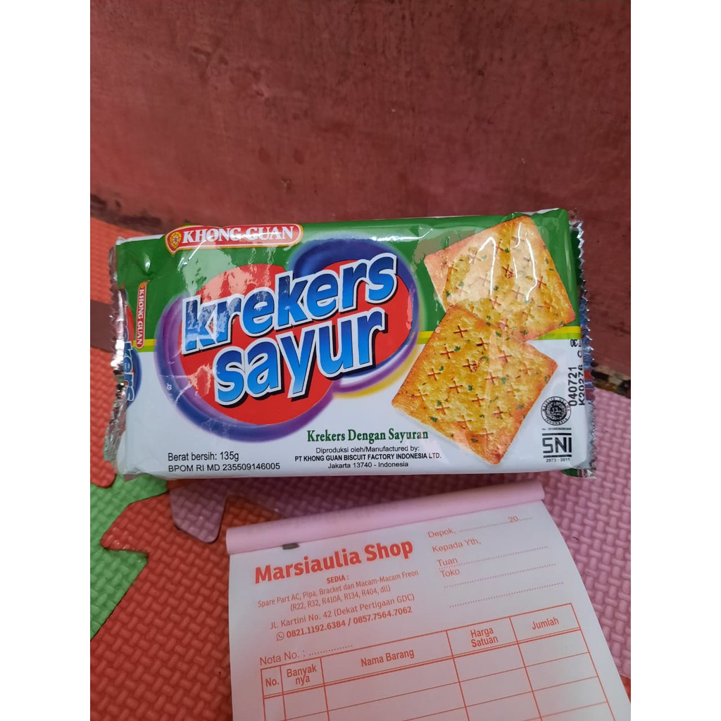 

Khong Guan KREKERS SAYUR 135 gr | Biskuit Krakers Malkist Sayur Murah