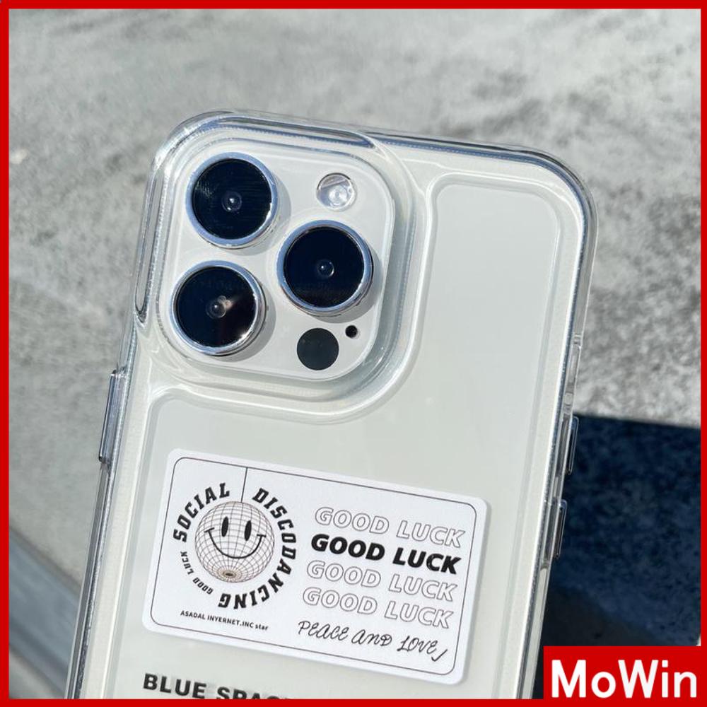 iPhone Case Clear Case Soft Thick TPU Shockproof HD Super Transparent Protection Camera Plating Button Smiley Planet For iPhone 13 Pro Max iPhone 12 Pro Max iPhone 11 iPhone 7 Plus