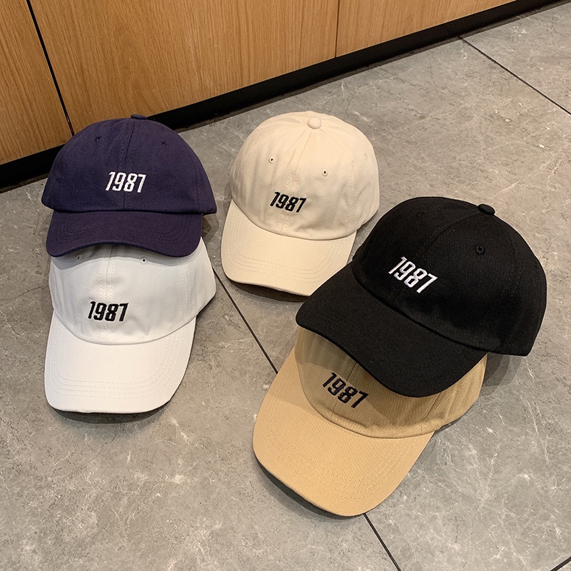 1987 Baseball Cap Korean Style Trendy Sunscreen