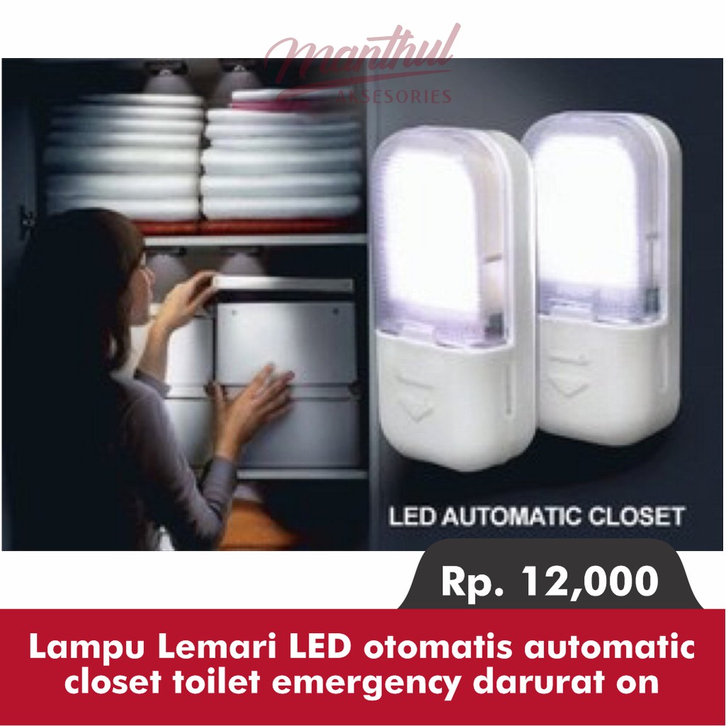 Lampu Lemari LED otomatis automatic closet toilet emergency darurat on