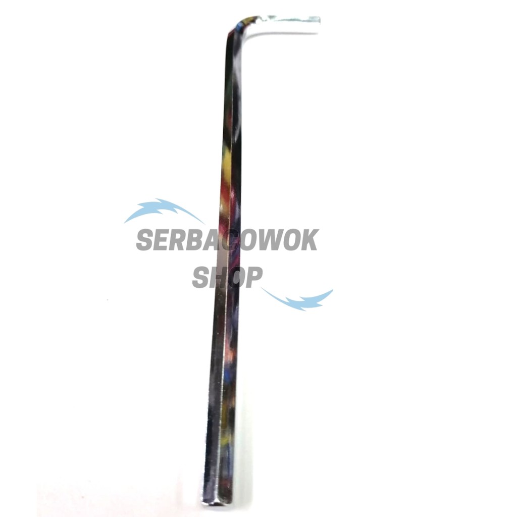 Kunci L Satuan no 6 MM CRV Chrome Termurah Berkualitas