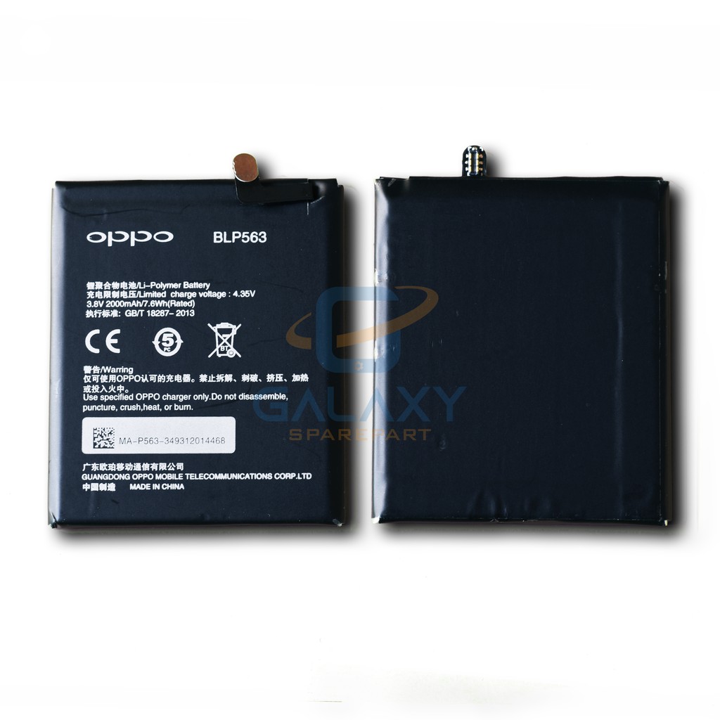 BATRE - BATERE - BATERAI OPPO R827 / FIND 5 MINI / BLP 563 ORIGINAL