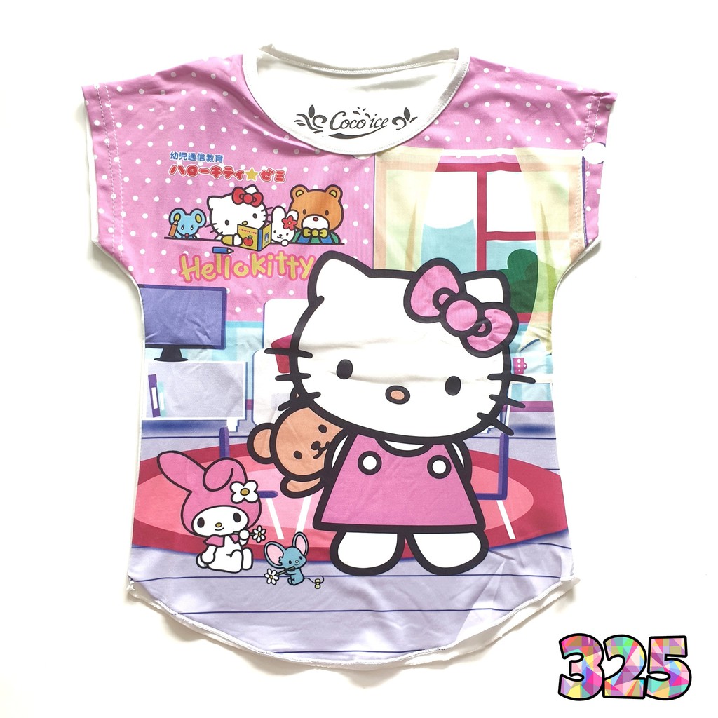 Kaos Anak Perempuan Coco Ice Hello Kitty