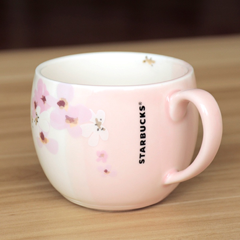 COD Cangkir Keramik Starbuck Bunga Sakura Gift