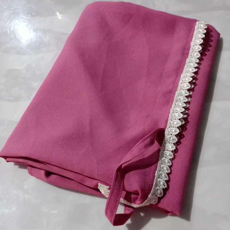 BERGO / KERUDUNG / HIJAB MARYAM RENDA-DUSTY PINK