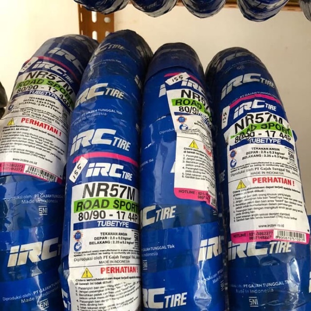 BAN LUAR MOTOR IRC 80/90-17 (NR 69)