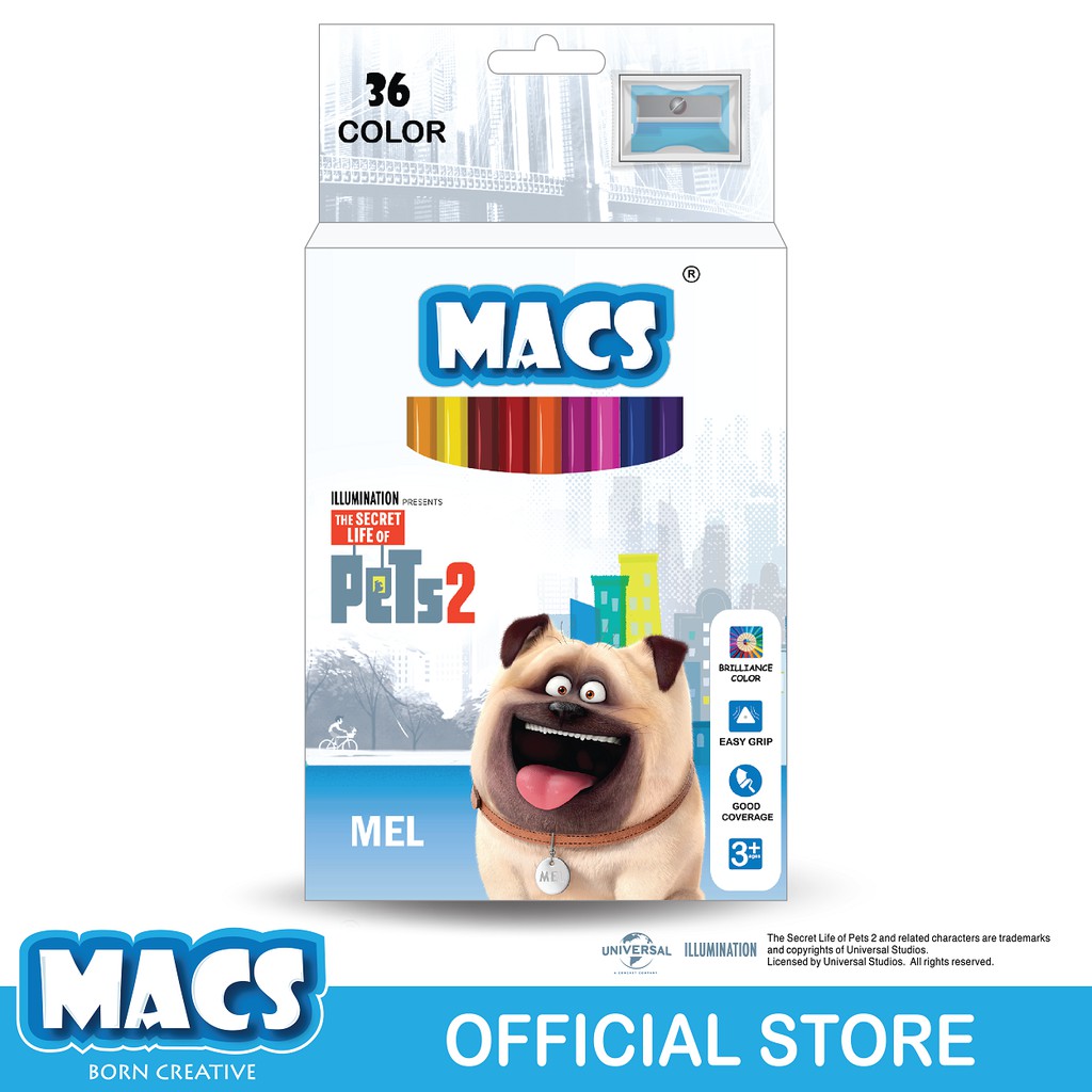 

Macs Coloring Pencils The Secret Life Of Pets 2 - Mel (36 colors)